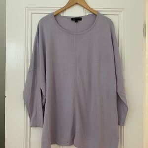 Bryn Walker Lavender Slouchy cashmere cotton sweater